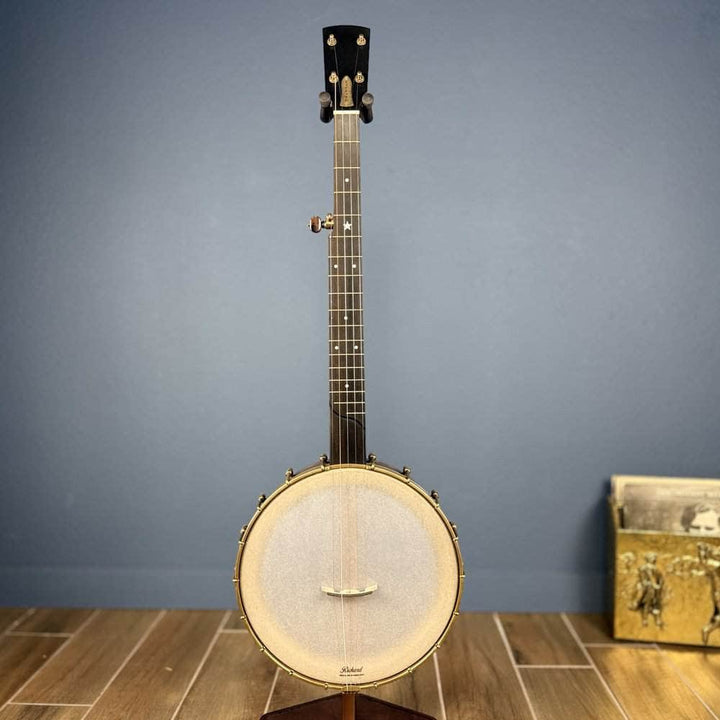 Custom Rickard Dobson 12" Banjo Walnut with Purfling Band #1893 Rickard 5 String Openback Banjo