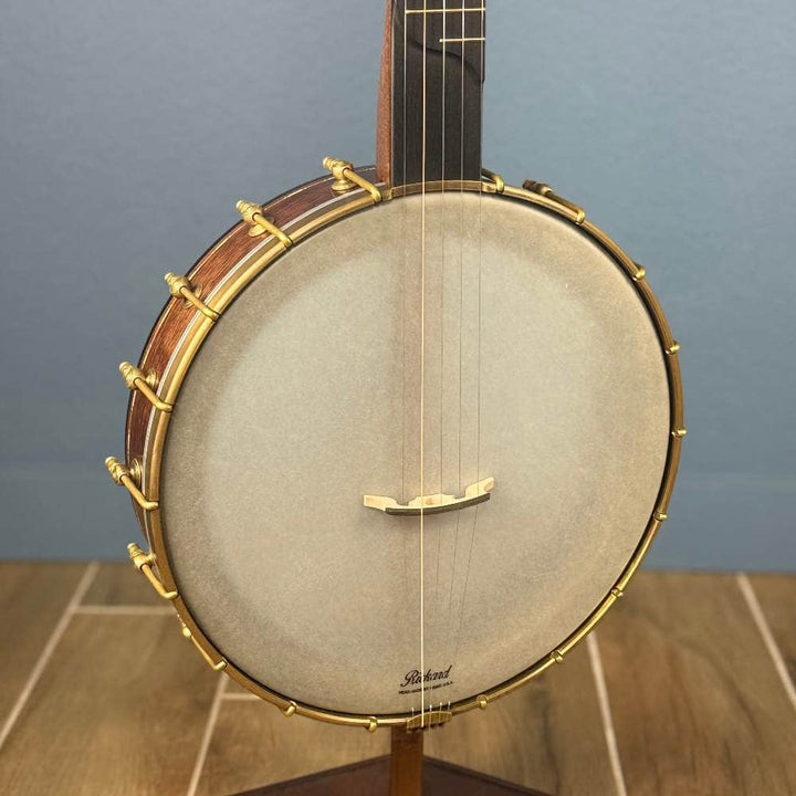 Custom Rickard Dobson 12" Banjo Walnut with Purfling Band Rickard 5 String Banjos