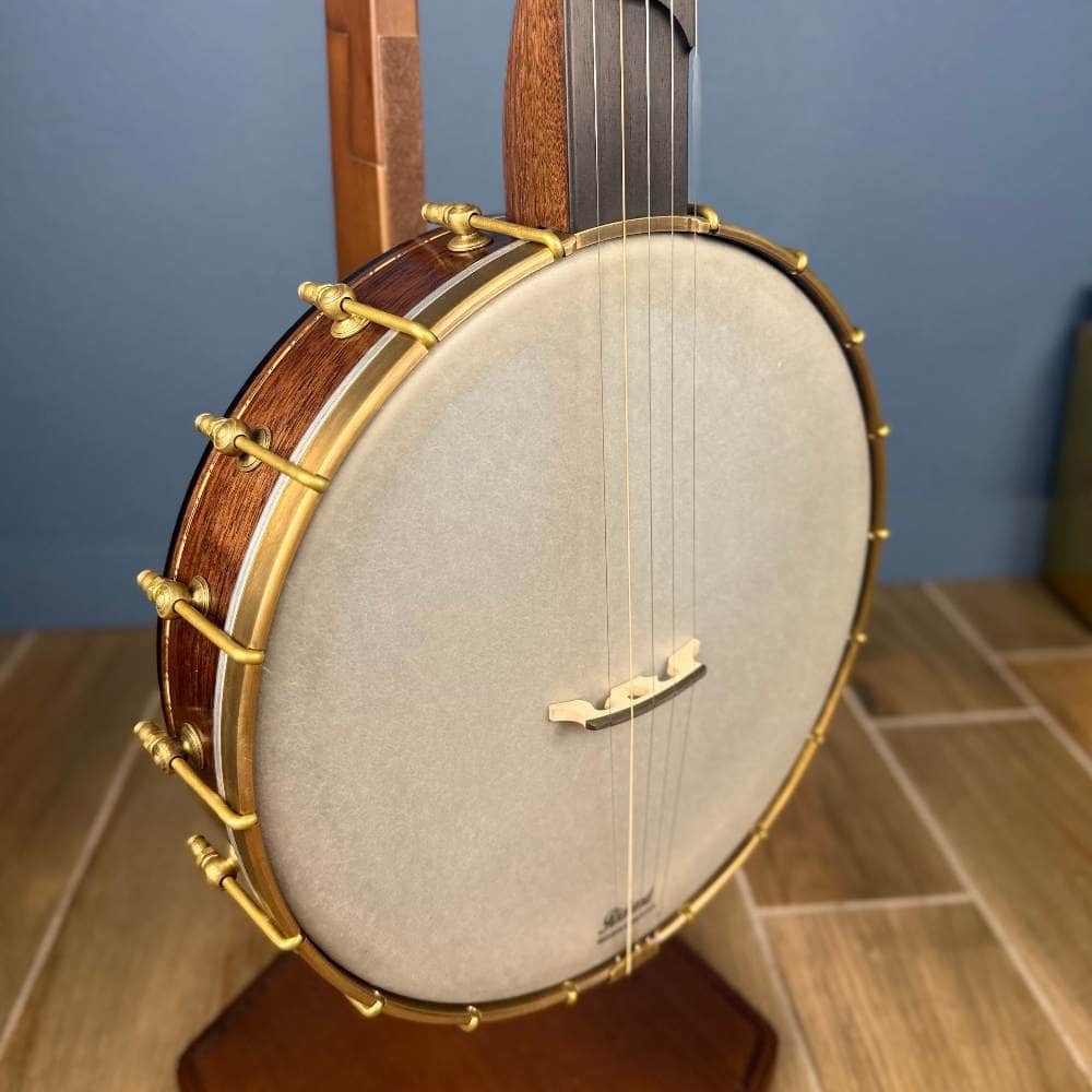 Custom Rickard Dobson 12" Banjo Walnut with Purfling Band Rickard 5 String Banjos