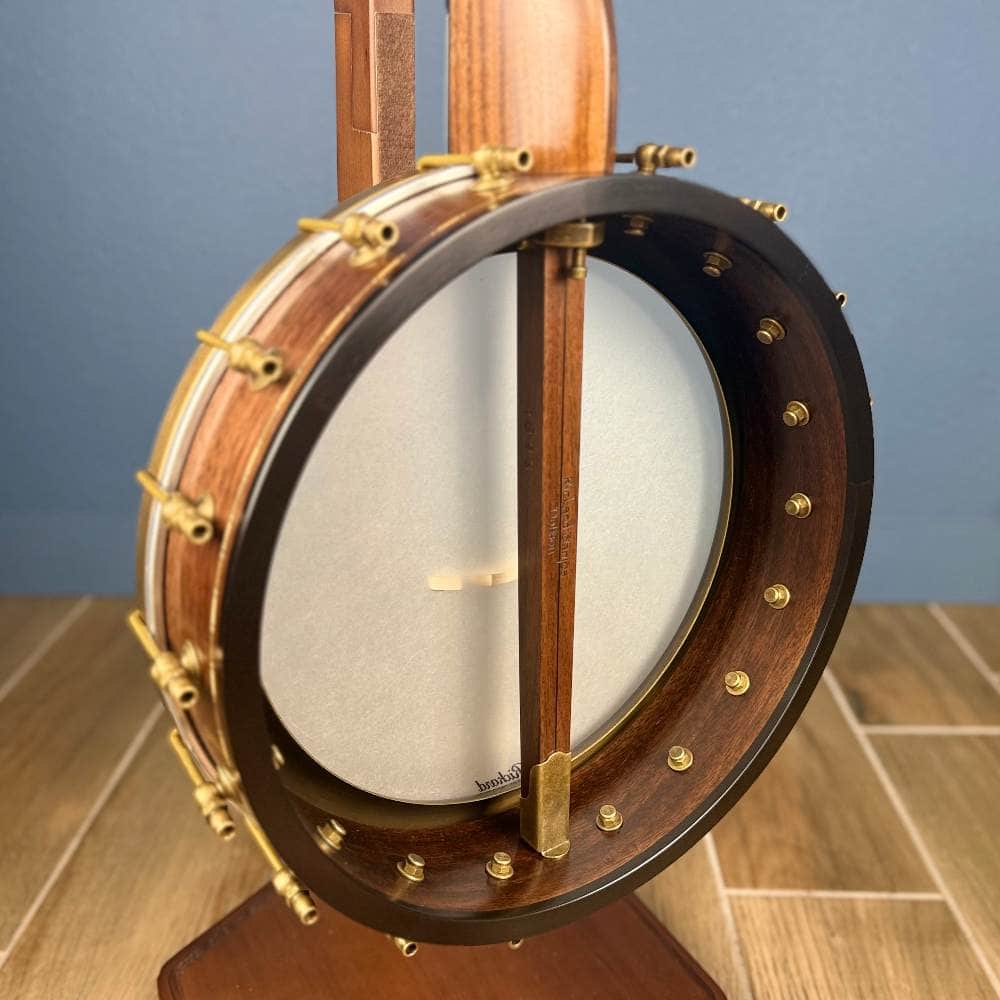 Custom Rickard Dobson 12" Banjo Walnut with Purfling Band Rickard 5 String Banjos