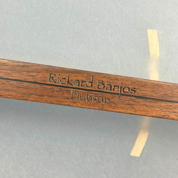Custom Rickard Dobson 12" Banjo Walnut with Purfling Band Rickard 5 String Banjos