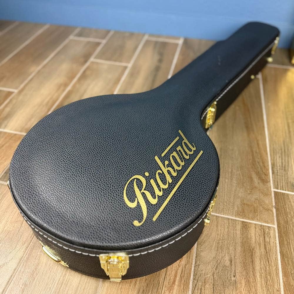Custom Rickard Dobson 12" Banjo Walnut with Purfling Band Rickard 5 String Banjos