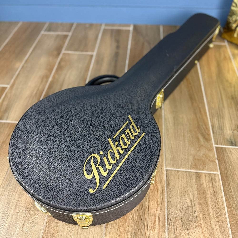 Custom Rickard Dobson 12" Banjo Walnut with Purfling Band Rickard 5 String Banjos
