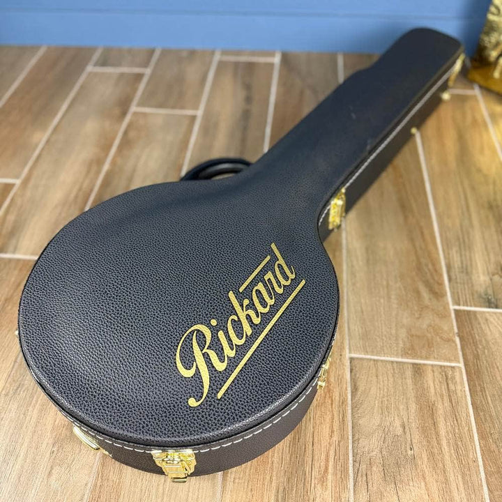 Custom Rickard Dobson 12" Banjo Walnut with Purfling Band Rickard 5 String Banjos