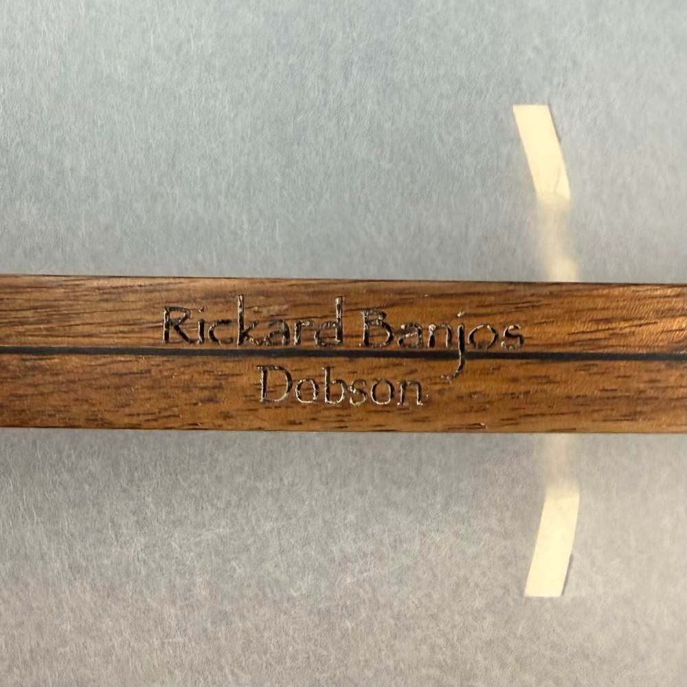 Custom Rickard Dobson 12" Banjo Walnut with Purfling Band Rickard 5 String Banjos