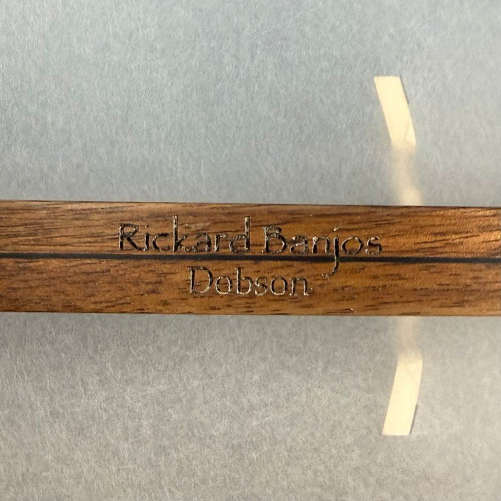 Custom Rickard Dobson 12" Banjo Walnut with Purfling Band Rickard 5 String Banjos