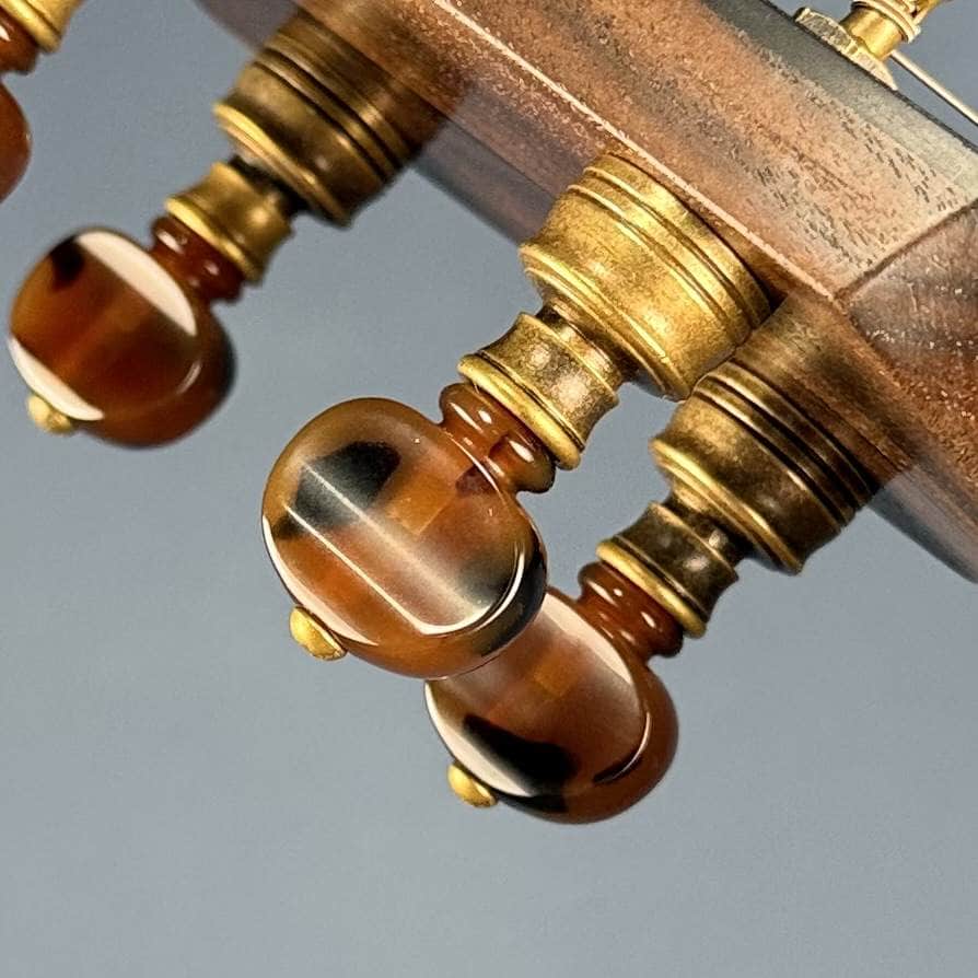 Custom Rickard Dobson 12" Banjo Walnut with Purfling Band Rickard 5 String Banjos