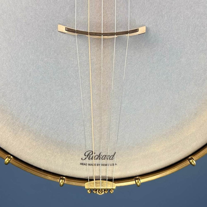 Custom Rickard Dobson 12" Banjo Walnut with Purfling Band Rickard 5 String Banjos