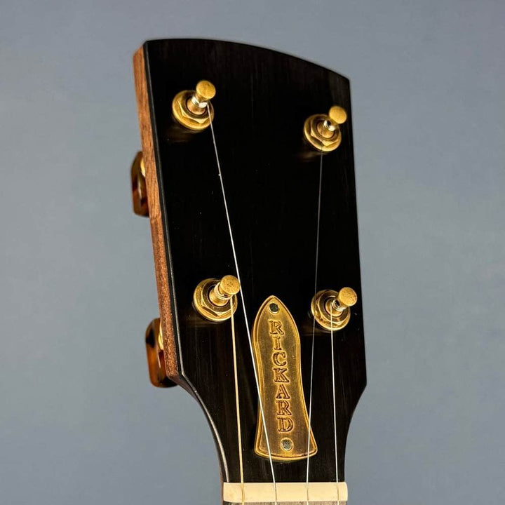 Custom Rickard Dobson 12" Banjo Walnut with Purfling Band Rickard 5 String Banjos
