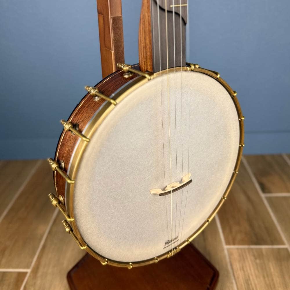 Custom Rickard Dobson 12" Banjo Walnut with Purfling Band Rickard 5 String Banjos