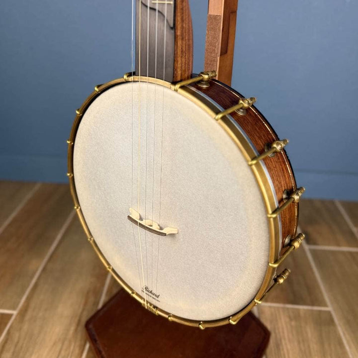 Custom Rickard Dobson 12" Banjo Walnut with Purfling Band Rickard 5 String Banjos