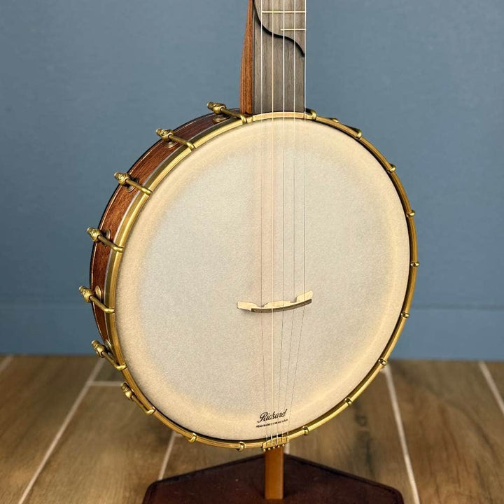 Custom Rickard Dobson 12" Banjo Walnut with Purfling Band Rickard 5 String Banjos