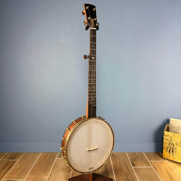 Custom Rickard Dobson 12" Banjo Walnut with Purfling Band Rickard 5 String Banjos