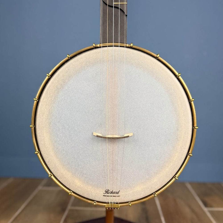 Custom Rickard Dobson 12" Banjo Walnut with Purfling Band Rickard 5 String Banjos