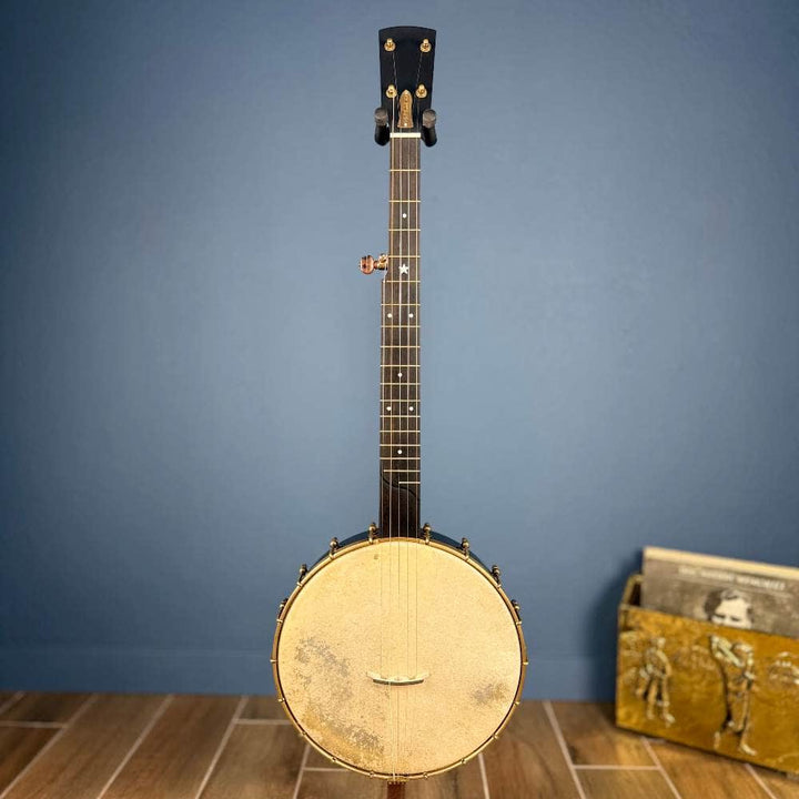 Custom Rickard Maple Ridge 12" Banjo with Goat Skin Antiqued Brass Hardware #1878 Rickard 5 String Banjos