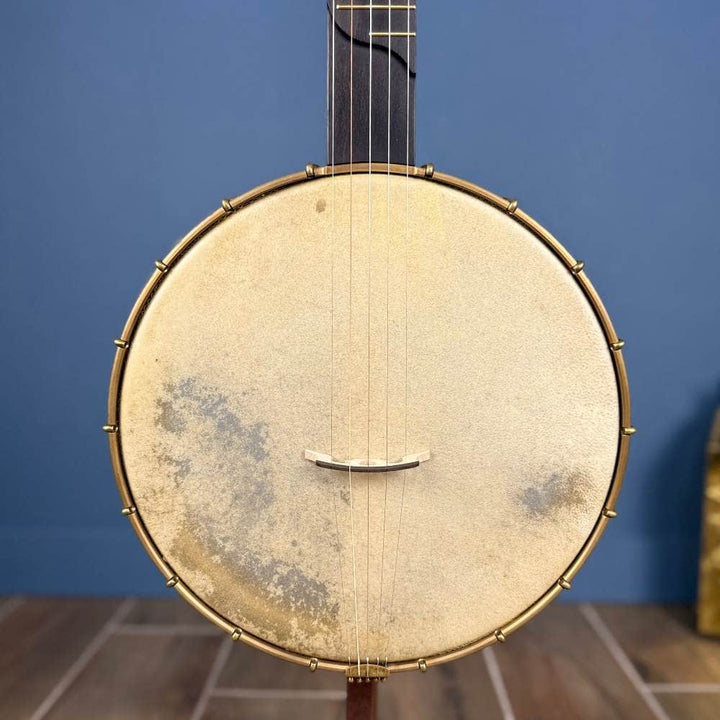 Custom Rickard Maple Ridge 12" Banjo with Goat Skin Antiqued Brass Hardware #1878 Rickard 5 String Banjos