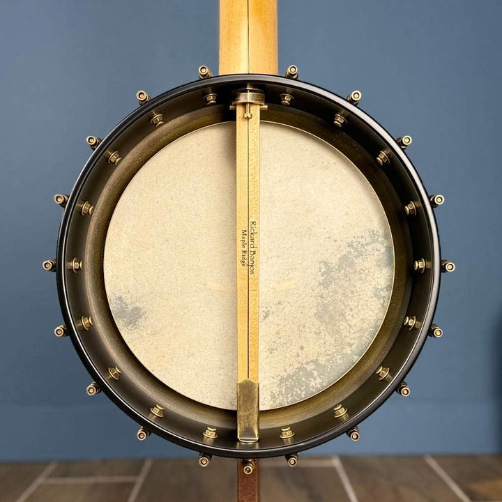 Custom Rickard Maple Ridge 12" Banjo with Goat Skin Antiqued Brass Hardware #1878 Rickard 5 String Banjos