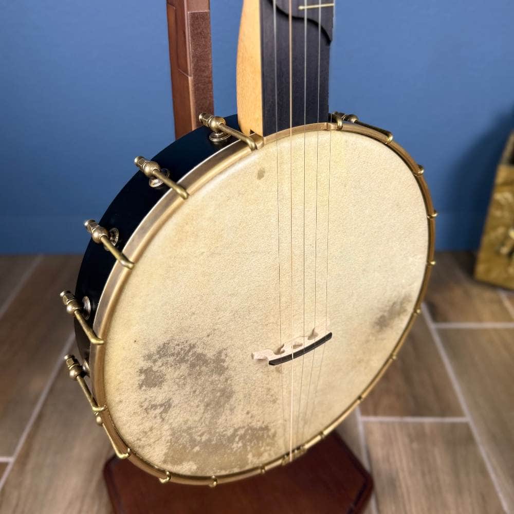 Custom Rickard Maple Ridge 12" Banjo with Goat Skin Antiqued Brass Hardware #1878 Rickard 5 String Banjos