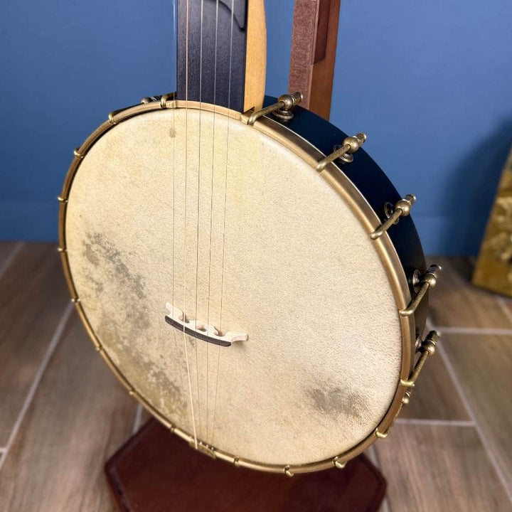 Custom Rickard Maple Ridge 12" Banjo with Goat Skin Antiqued Brass Hardware #1878 Rickard 5 String Banjos