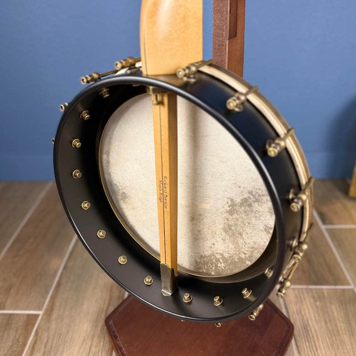 Custom Rickard Maple Ridge 12" Banjo with Goat Skin Antiqued Brass Hardware #1878 Rickard 5 String Banjos