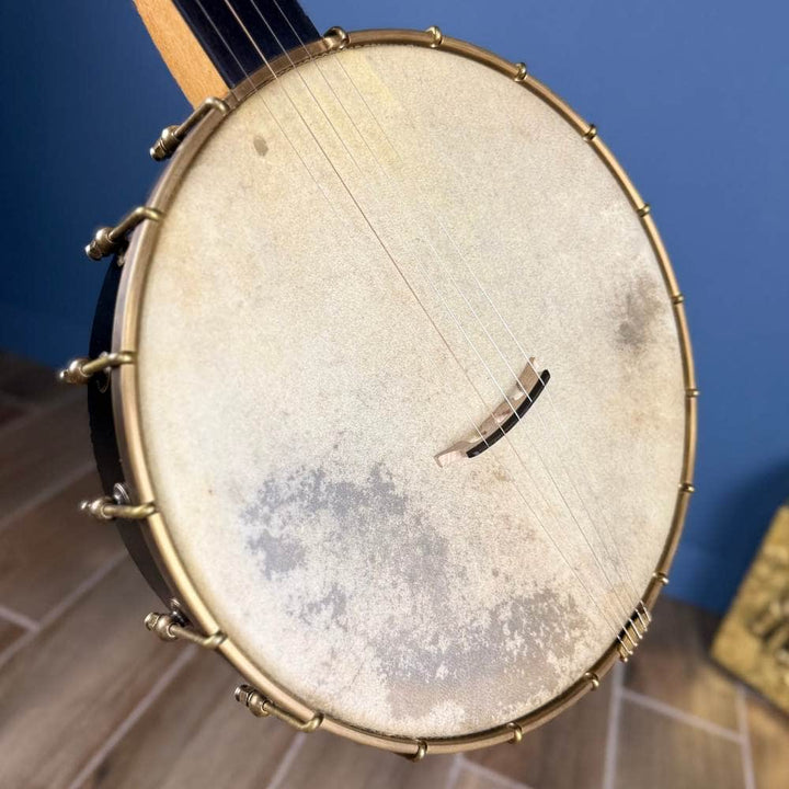 Custom Rickard Maple Ridge 12" Banjo with Goat Skin Antiqued Brass Hardware #1878 Rickard 5 String Banjos