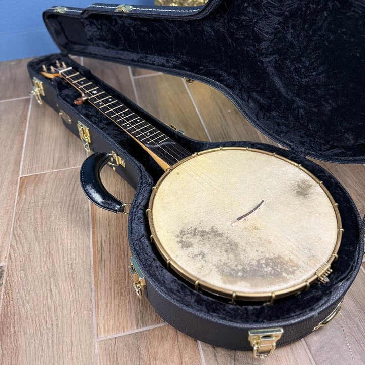 Custom Rickard Maple Ridge 12" Banjo with Goat Skin Antiqued Brass Hardware #1878 Rickard 5 String Banjos