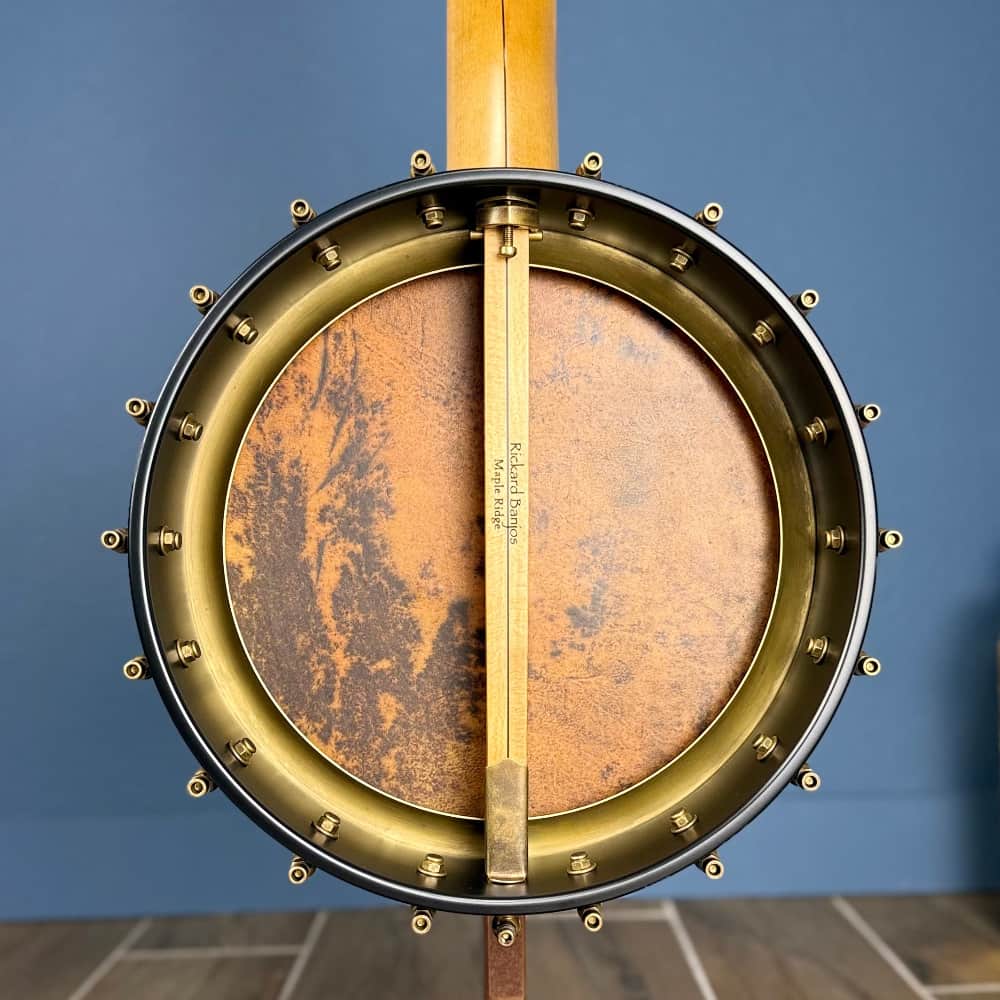 Custom Rickard Nylon Fretless Maple Ridge 12" Openback 5-String Banjo with Goat Skin Head Rickard 5 String Banjos