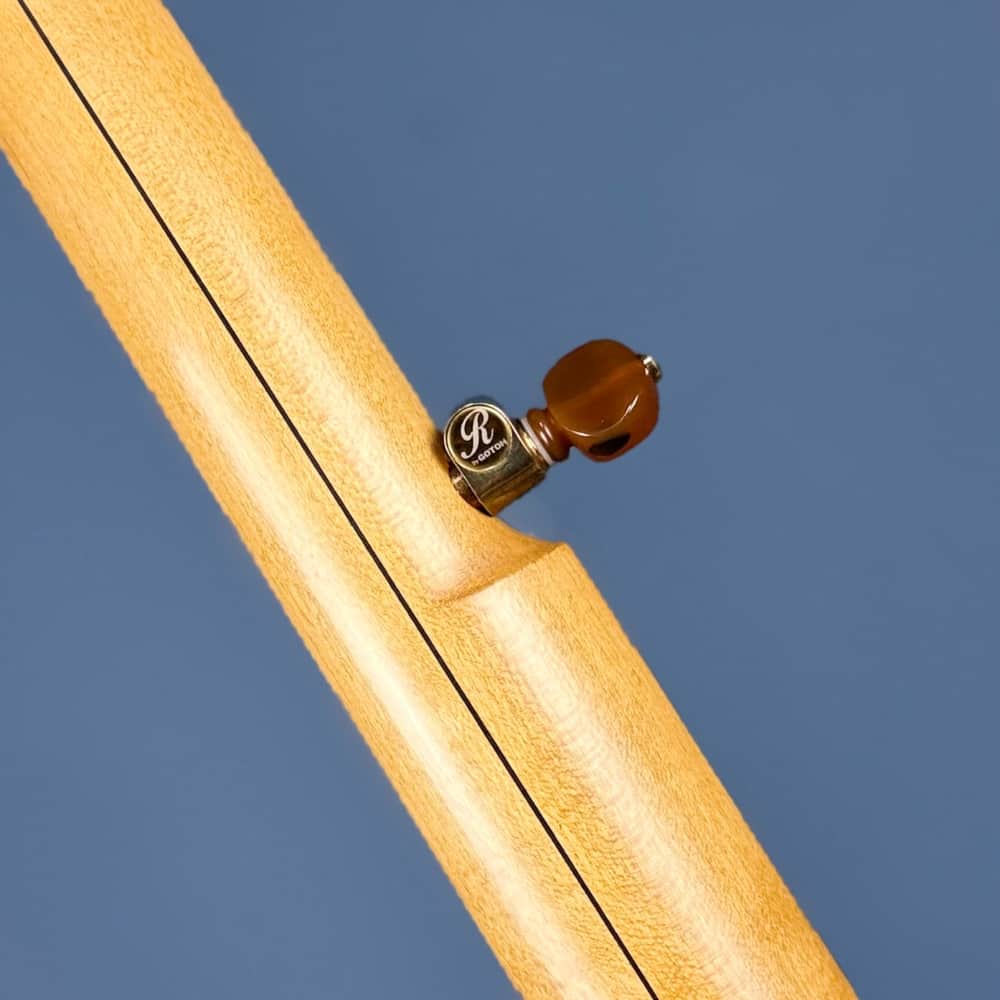 Custom Rickard Nylon Fretless Maple Ridge 12" Openback 5-String Banjo with Goat Skin Head Rickard 5 String Banjos