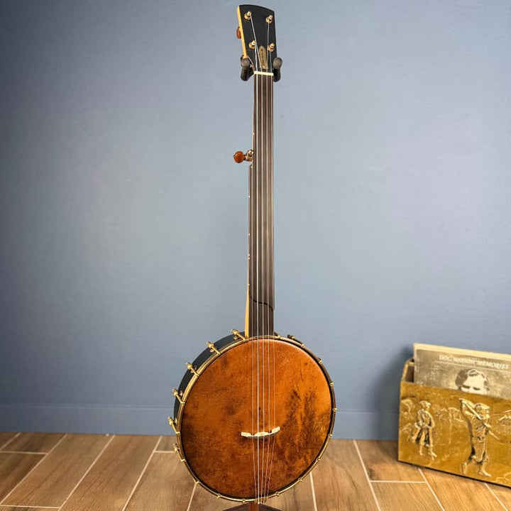 Custom Rickard Nylon Fretless Maple Ridge 12" Openback 5-String Banjo with Goat Skin Head Rickard 5 String Banjos