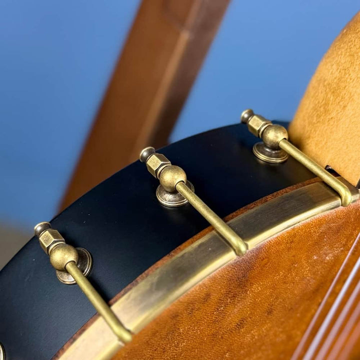 Custom Rickard Nylon Fretless Maple Ridge 12" Openback 5-String Banjo with Goat Skin Head Rickard 5 String Banjos