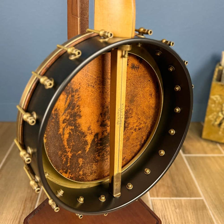 Custom Rickard Nylon Fretless Maple Ridge 12" Openback 5-String Banjo with Goat Skin Head Rickard 5 String Banjos