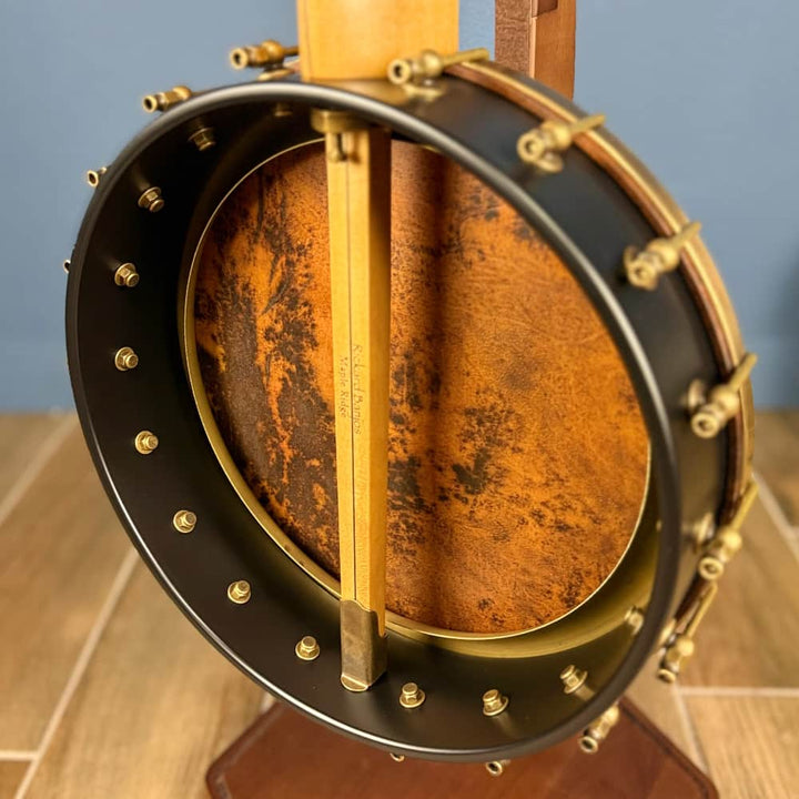Custom Rickard Nylon Fretless Maple Ridge 12" Openback 5-String Banjo with Goat Skin Head Rickard 5 String Banjos