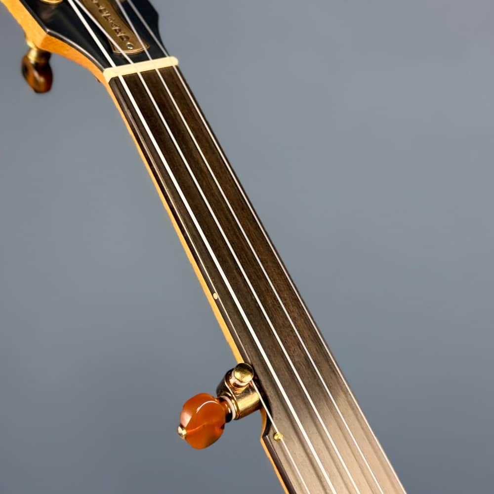 Custom Rickard Nylon Fretless Maple Ridge 12" Openback 5-String Banjo with Goat Skin Head Rickard 5 String Banjos