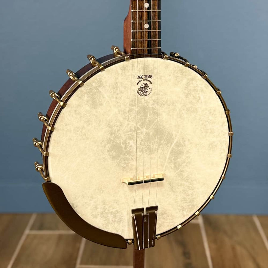 Custom Vega Senator 19-Fret Tenor Banjo with Fiberskin head, Vintage Star Hardware and Marbled Fretboard Deering 4 String Banjos Default