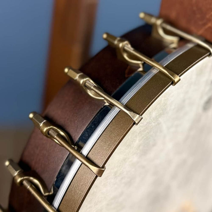 Custom Vega Senator 19-Fret Tenor Banjo with Fiberskin head, Vintage Star Hardware and Marbled Fretboard Deering 4 String Banjos Default