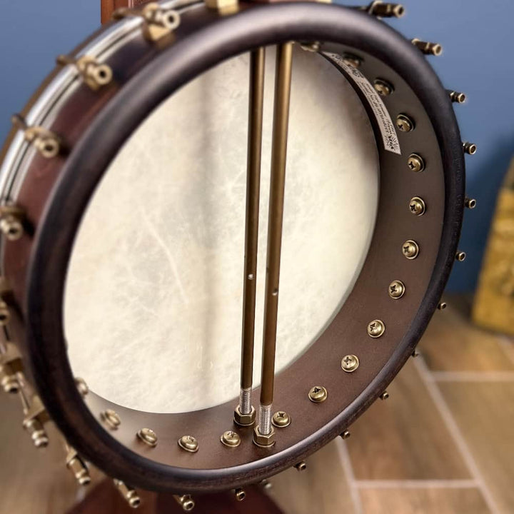 Custom Vega Senator 19-Fret Tenor Banjo with Fiberskin head, Vintage Star Hardware and Marbled Fretboard Deering 4 String Banjos Default