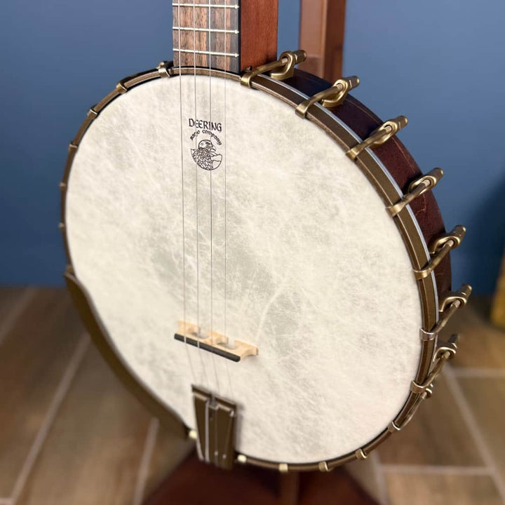 Custom Vega Senator 19-Fret Tenor Banjo with Fiberskin head, Vintage Star Hardware and Marbled Fretboard Deering 4 String Banjos Default