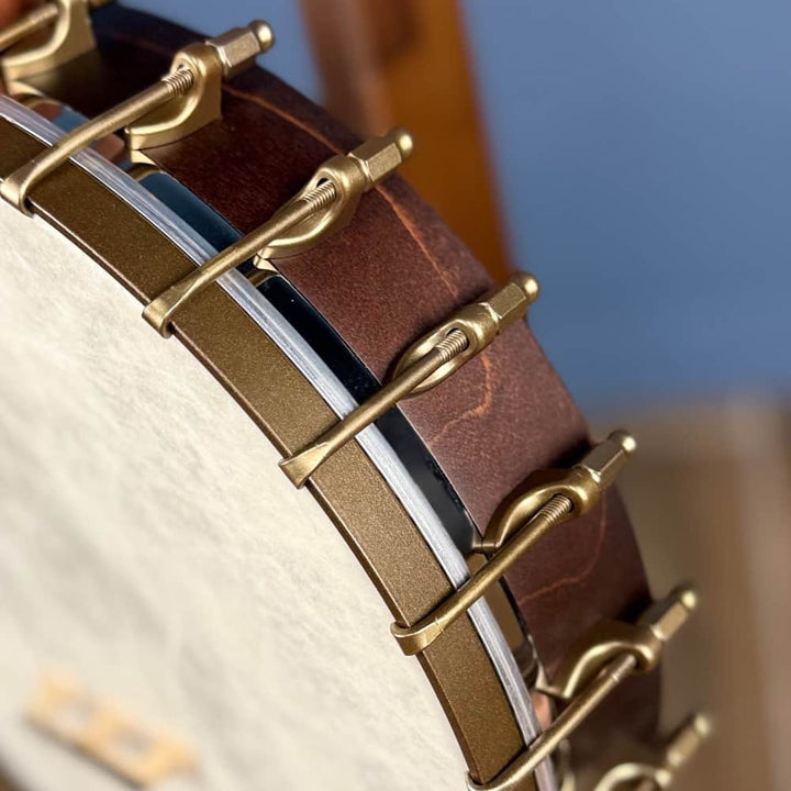 Custom Vega Senator 19-Fret Tenor Banjo with Fiberskin head, Vintage Star Hardware and Marbled Fretboard Deering 4 String Banjos Default