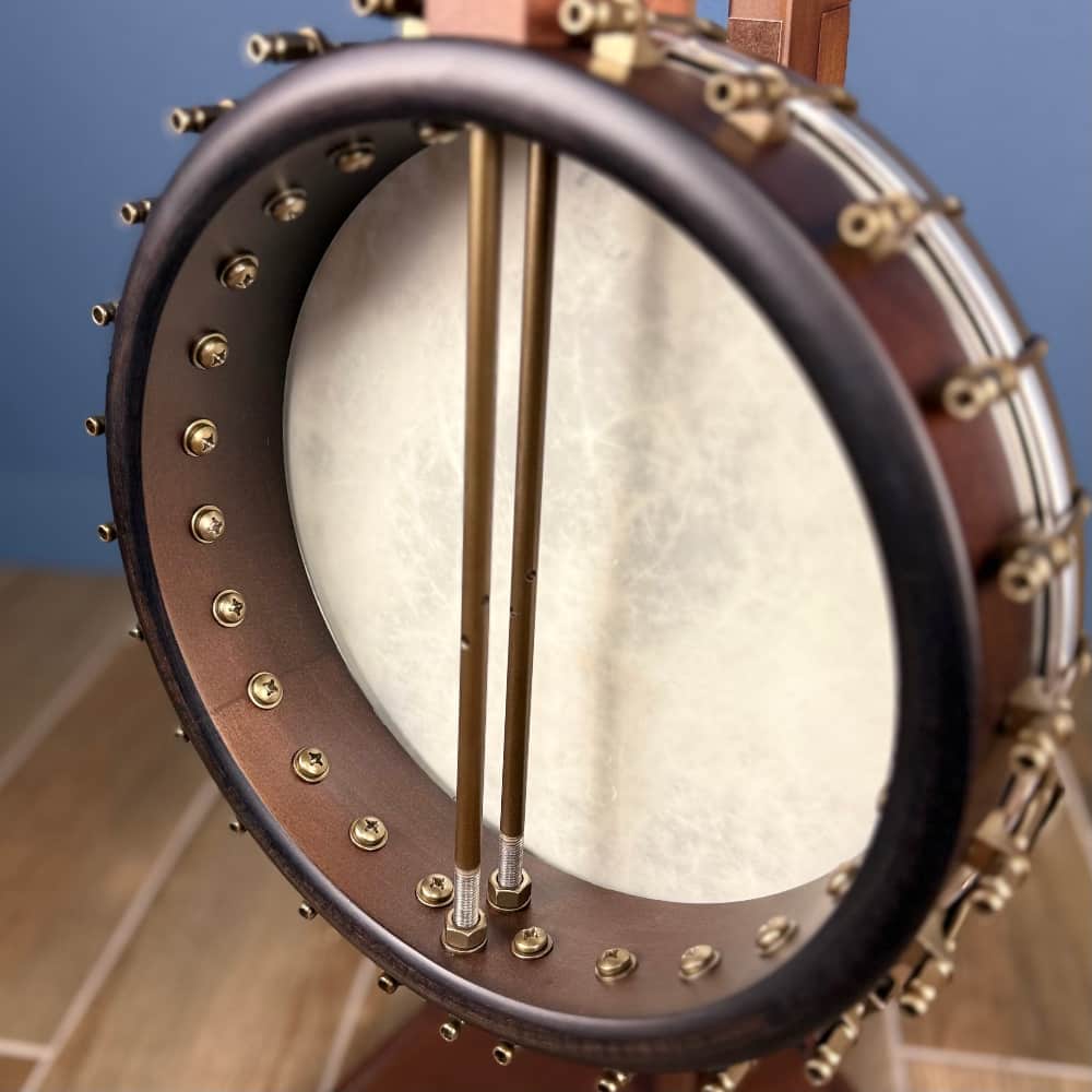Custom Vega Senator 19-Fret Tenor Banjo with Fiberskin head, Vintage Star Hardware and Marbled Fretboard Deering 4 String Banjos Default