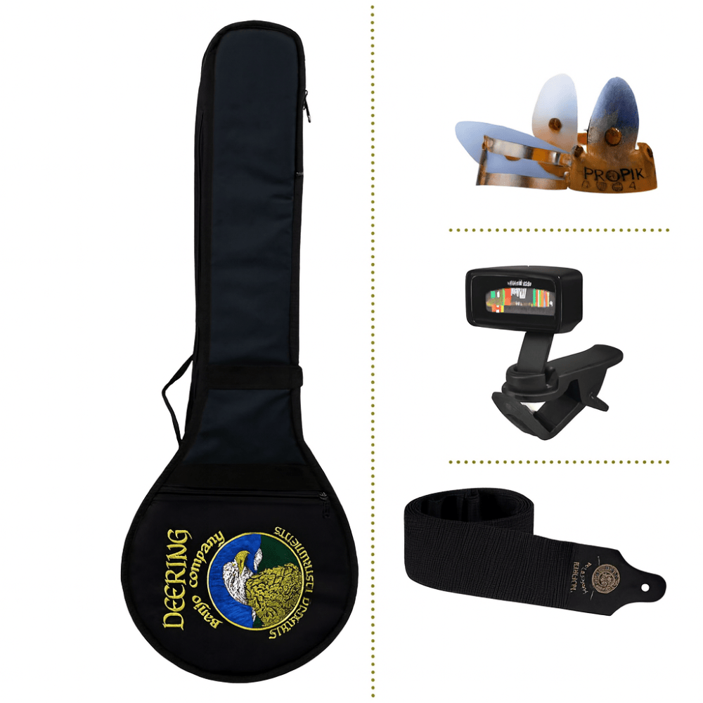 Deering 5-String Banjo Beginner Package Add On Banjo Studio Banjo Accessories Openback 5-String Banjo