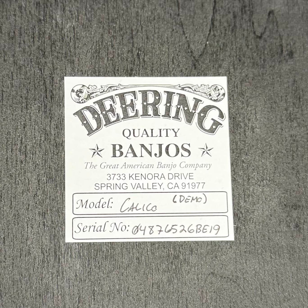Deering Calico 5-String Banjo Demo Deering 5 String Banjos