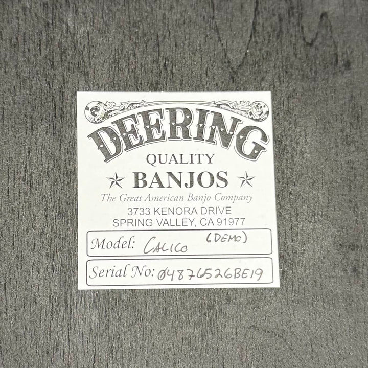 Deering Calico 5-String Banjo Demo Deering 5 String Banjos