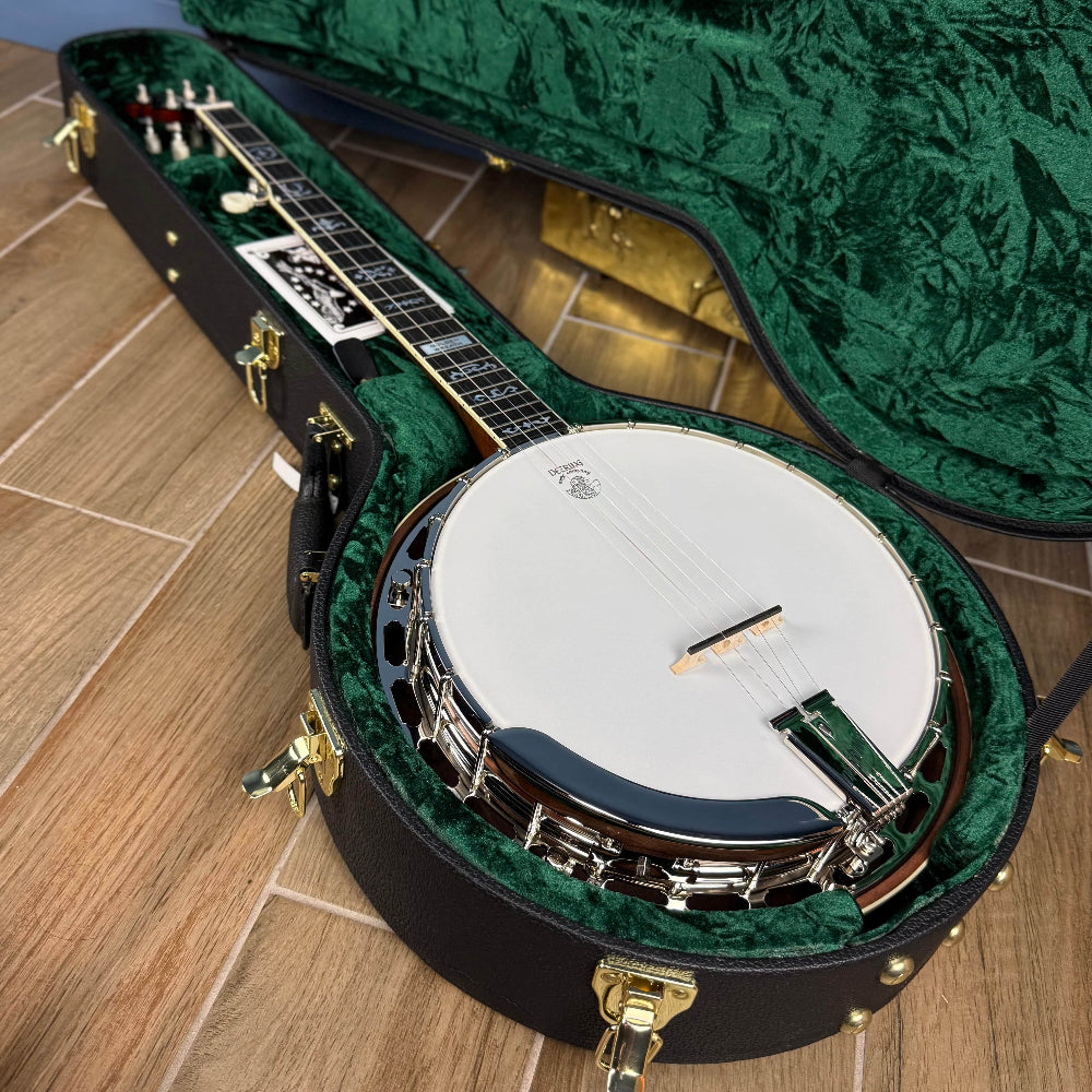 Deering Custom Golden Wreath Curly Maple 5-String Banjo Deering 5 String Banjos Default