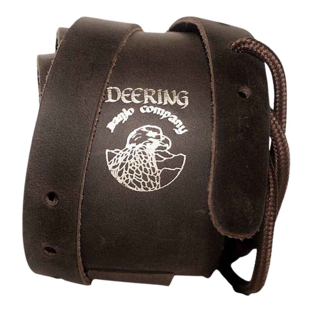 Deering Distressed Leather Cradle Banjo Strap Deering Banjo Straps