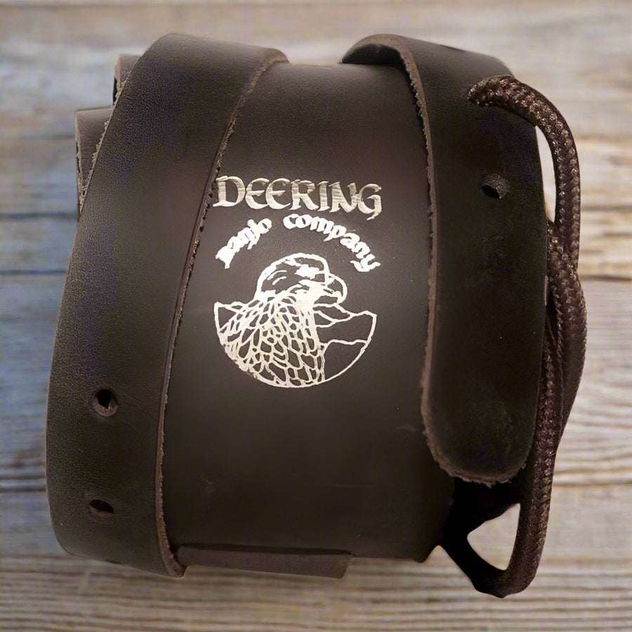 Deering Distressed Leather Cradle Banjo Strap Deering Banjo Straps