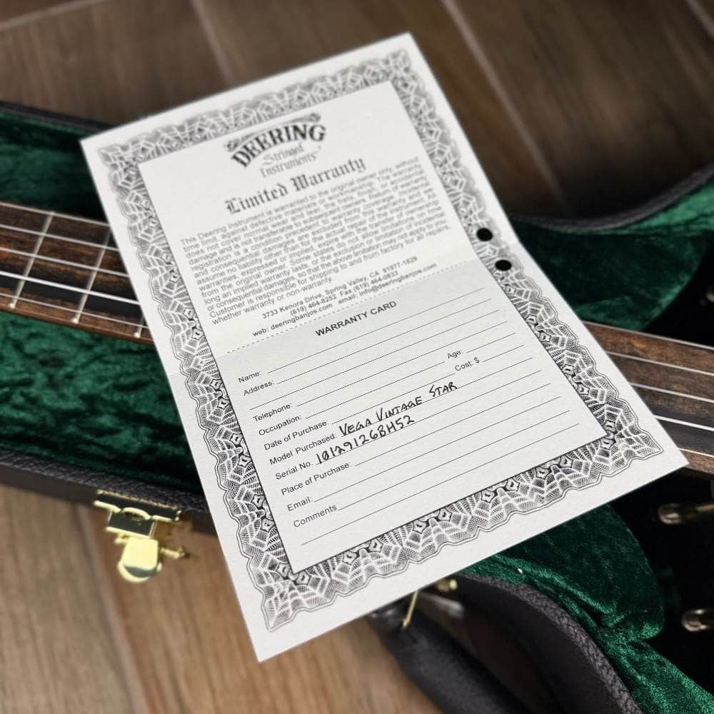 Deering NYLON Vega Vintage Star 5-String Banjo Vega 5 String Openback Banjo