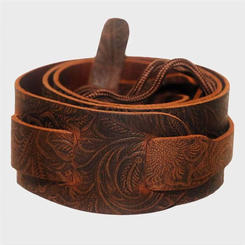 Deering Tooled Leather Banjo Strap Deering Banjo Straps