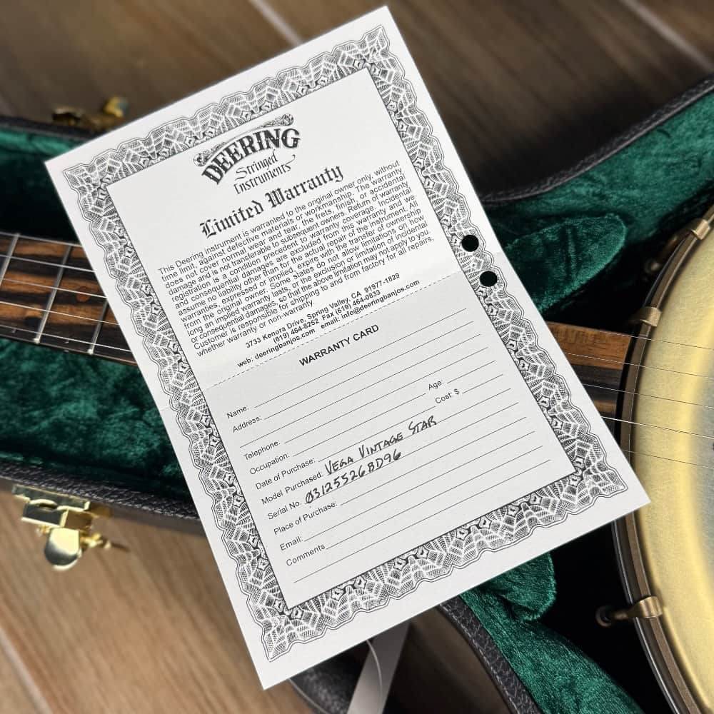 Deering Vega Vintage Star Banjo Deering 5 String Banjos