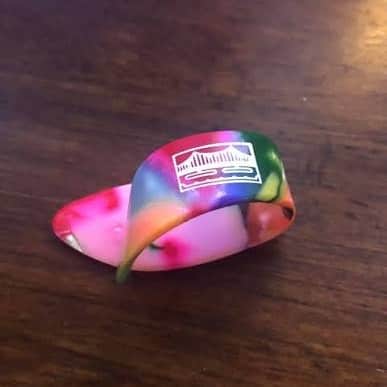 Golden Gate Clown Confetti Thumpick - Large Saga Musical Instruments Banjo Picks