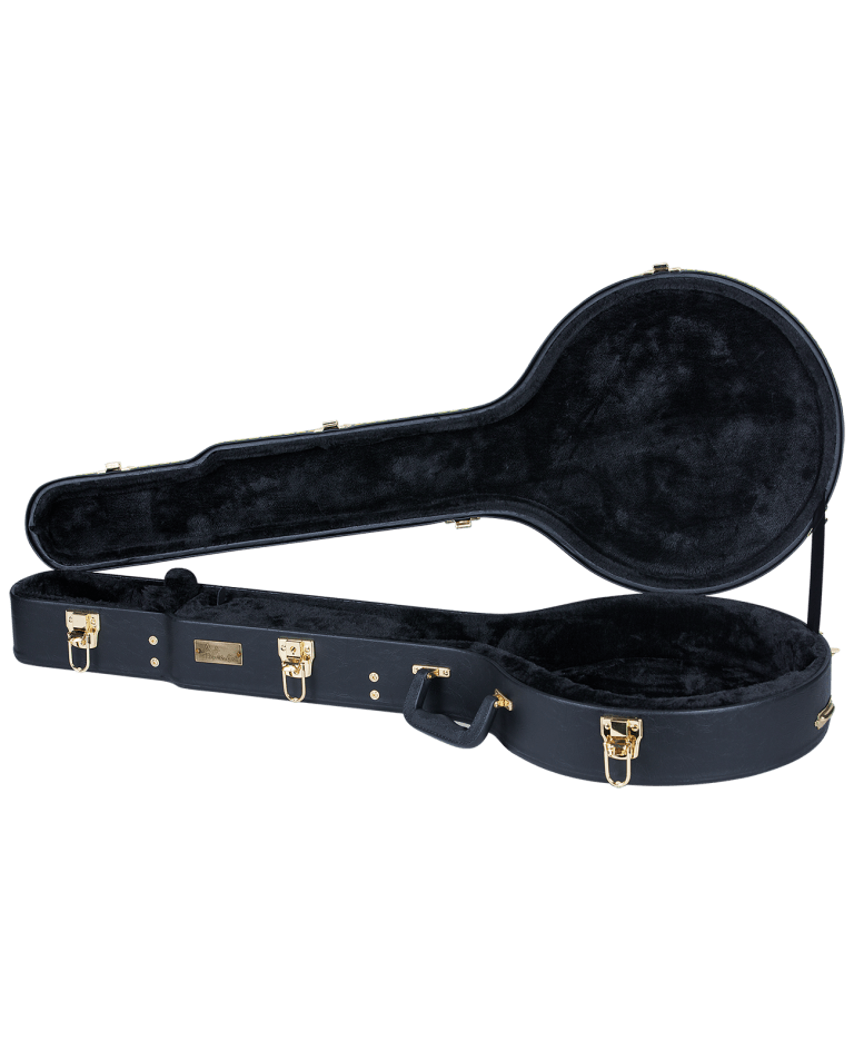 Golden Gate Premier Hardshell 5-String Openback Banjo Case Saga Musical Instruments Banjo Cases